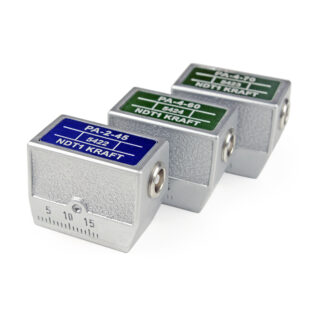 Angle beam transducers for flaw detectors