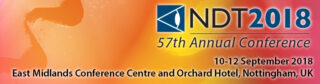 NDT2018 website page banner