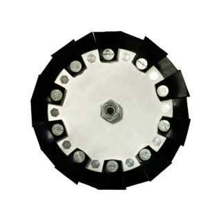 Internal pipe disk electrode